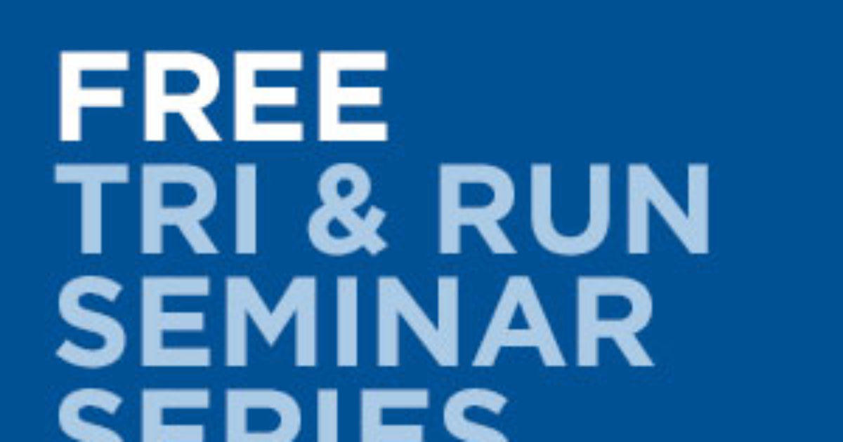 FREE Tri & Run Seminar Series