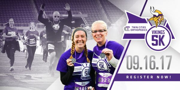 Hurry and register for TCO Vikings 5K
