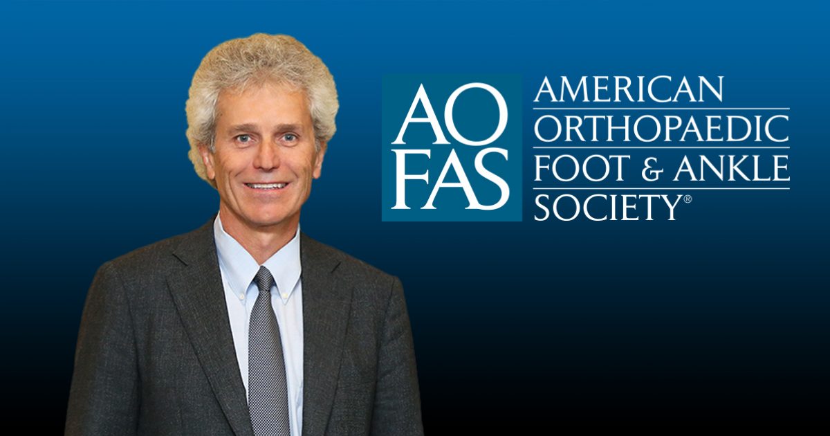 TCO Dr. Chris Coetzee named AOFAS president