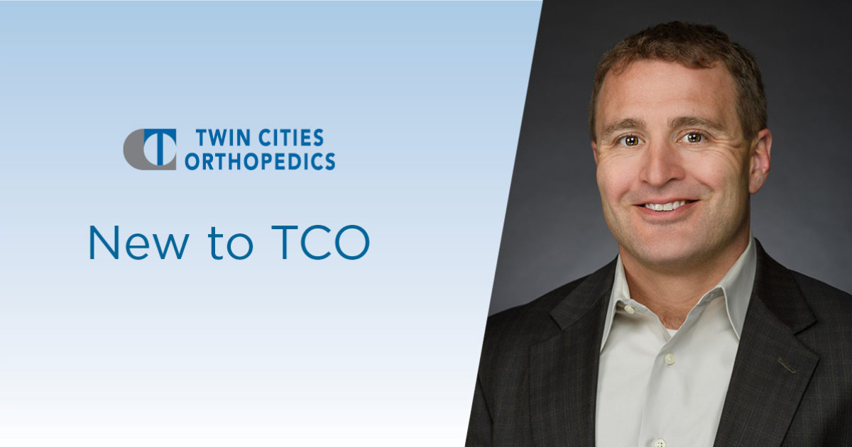 new physician michael johnson twin cities orthopedics headshot