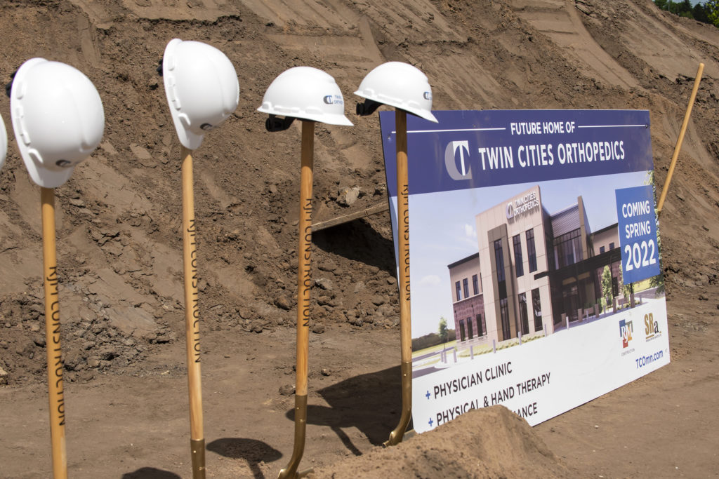 Construction is underway for Twin Cities Orthopedics in Brooklyn Park.