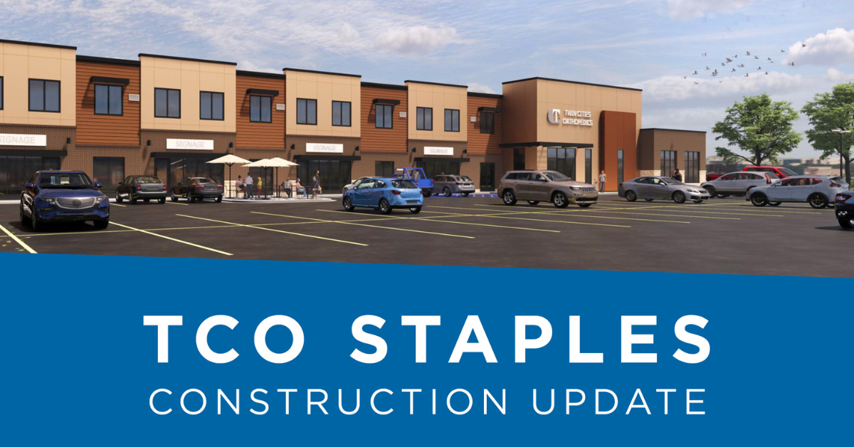 TCO Staples Therapy Construction Update