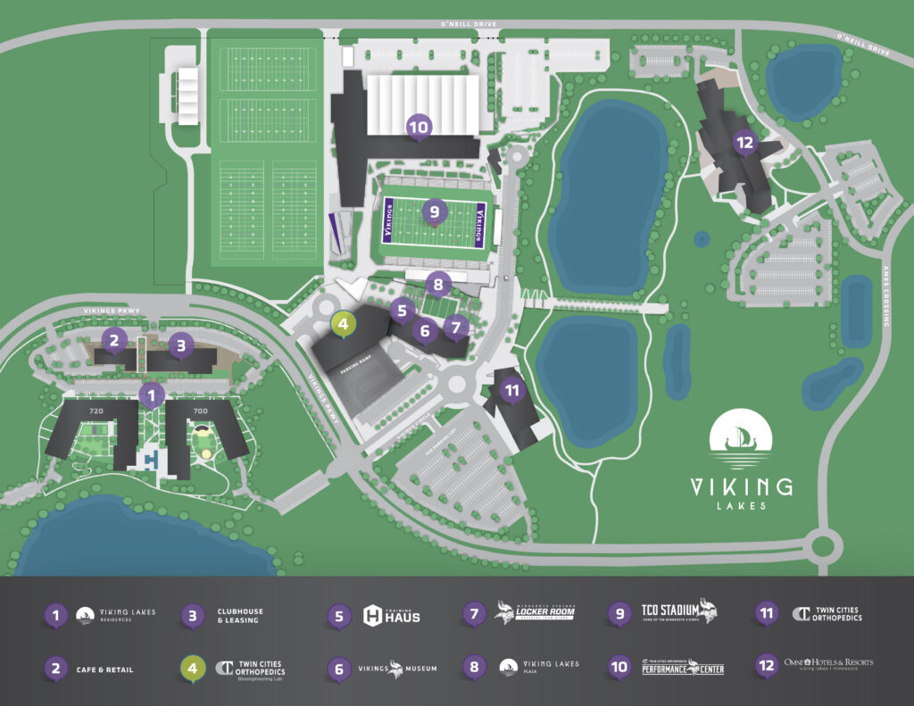 TCO Bio Lab Viking Lakes Map